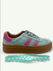 BREE MINT + BUBBLEGUM PINK SNEAKER