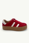 JULZ BREE RED + WHITE SNEAKER