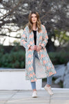 Coral & Sage Animal Print Waterproof Raincoat