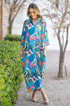 Multicolour Maxi Dress with Pockets