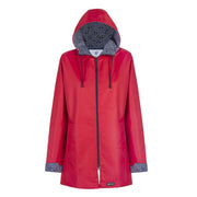 Cherry Red ~ All Weather Rain Coat (Long Length)