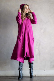 Pink Berry Dress Coat